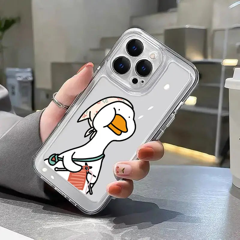 Anime Duck Clear Acrylic Case