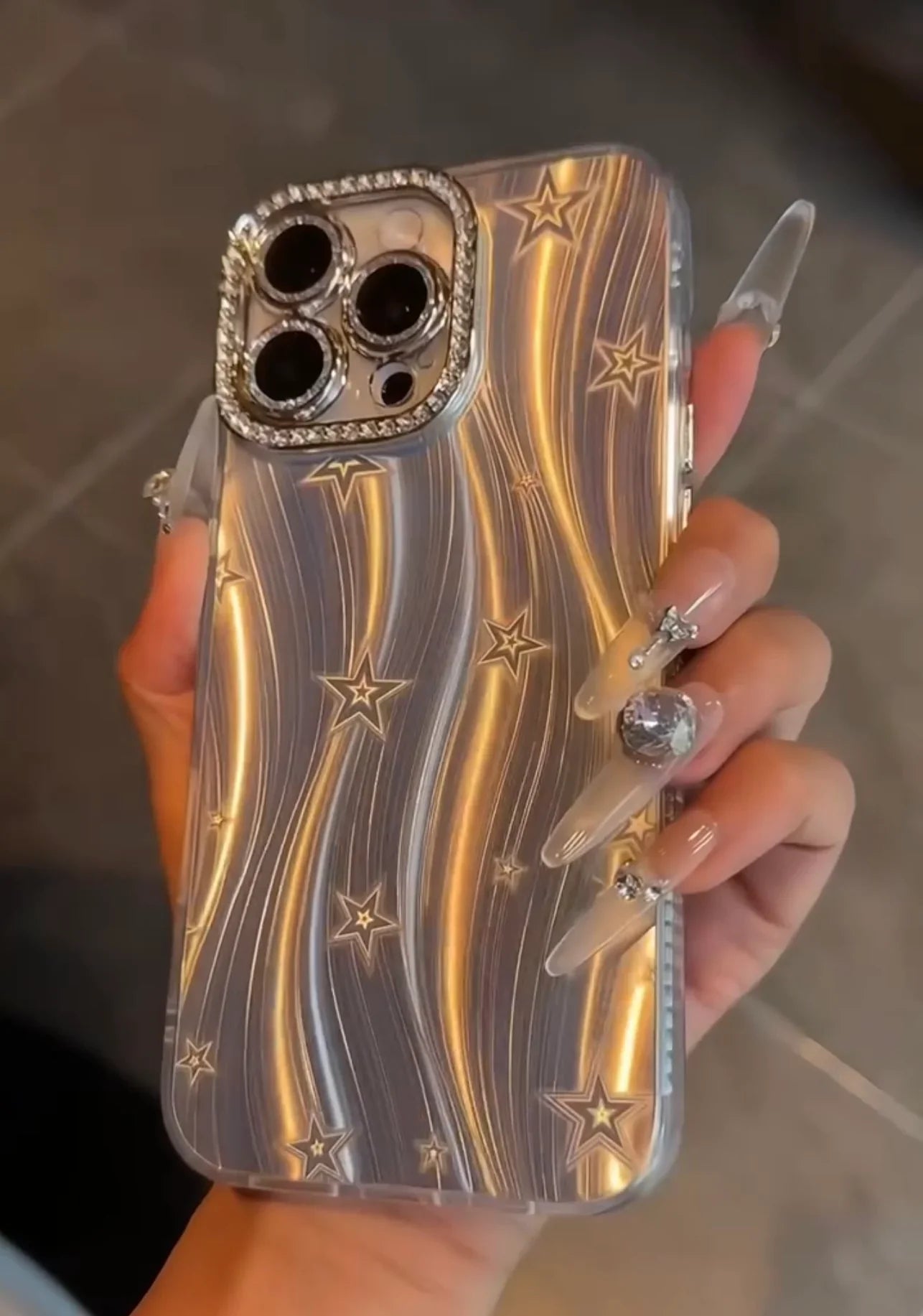 Premium Quality Star ⭐️ Diamond 💎 Bling Case with Lens Protection
