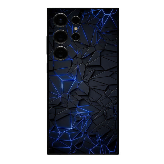 Abstract Neon Glowing Lines Mobile Skin
