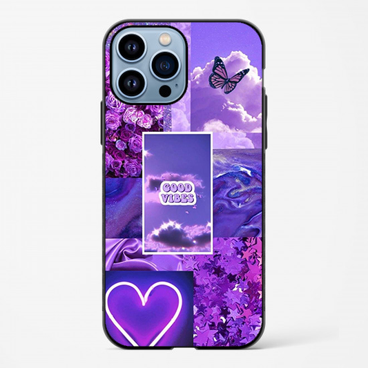 Good vibes Purple Glossy Case