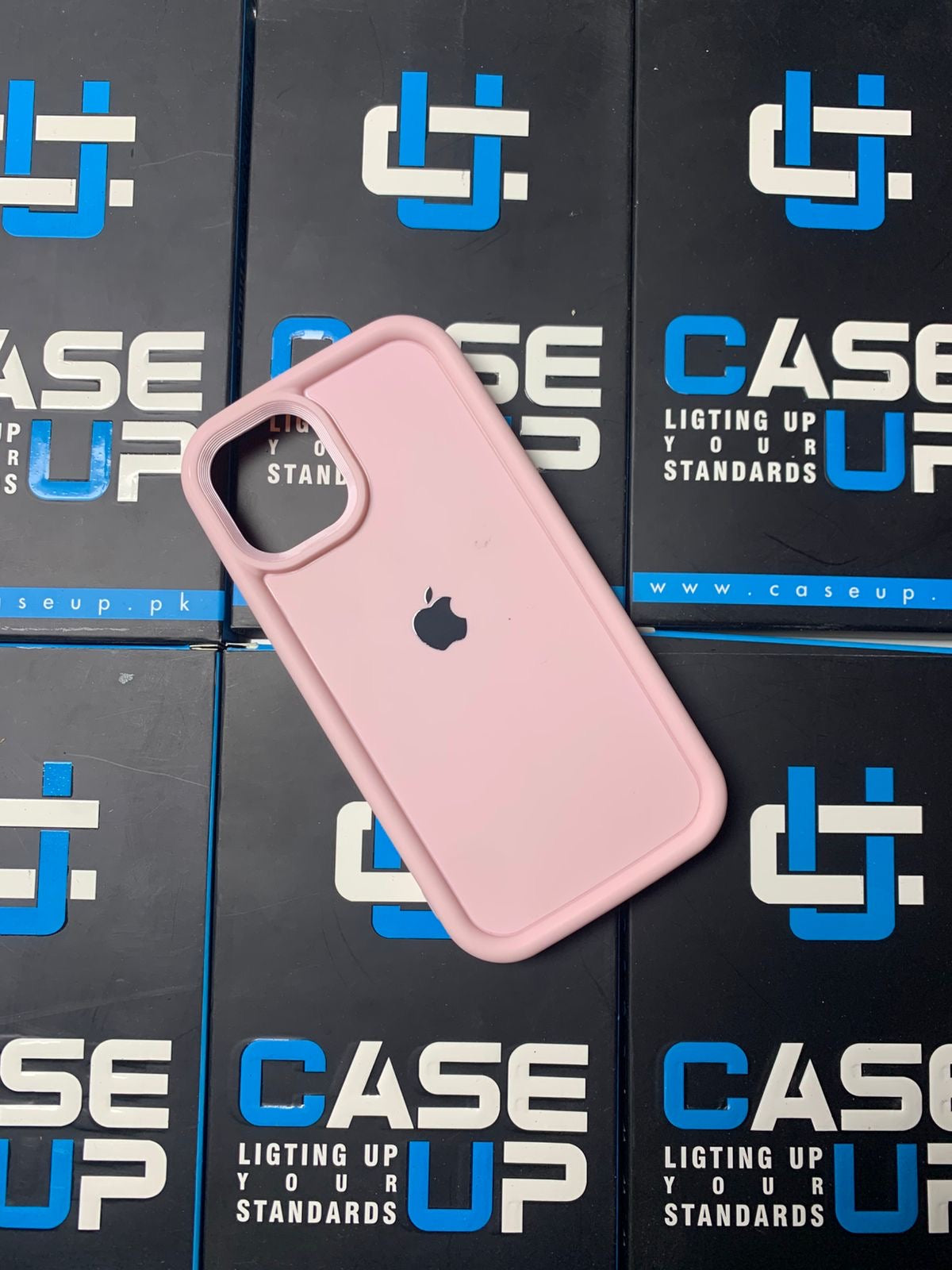 New Solid Simple Silicone Case With Apple Logo