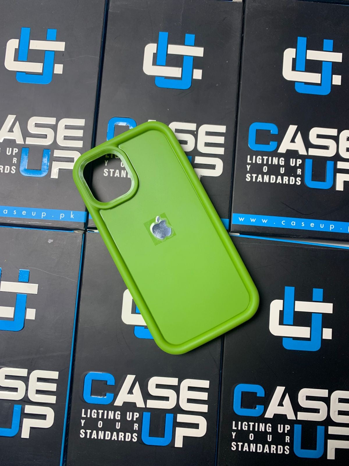 New Solid Simple Silicone Case With Apple Logo