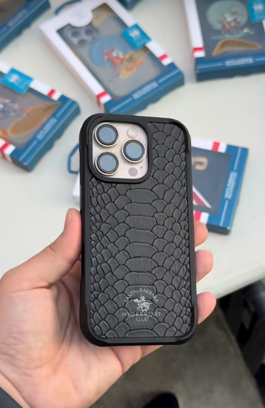 Polo Crocodile Leather Case With Box Packing Premium Quality🐊