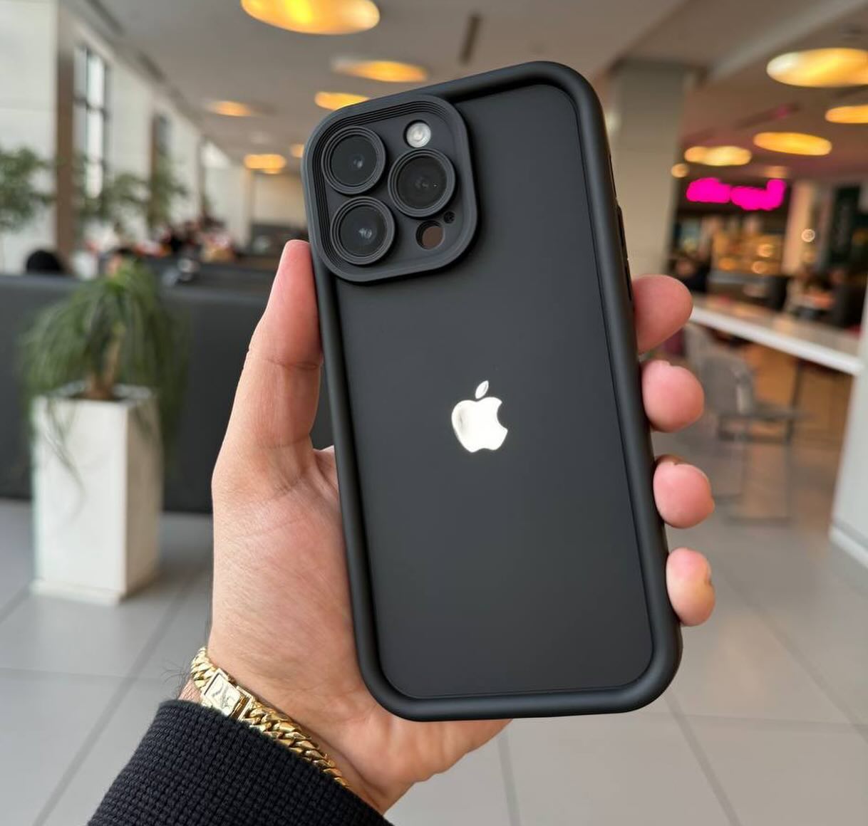 New Solid Simple Silicone Case With Apple Logo