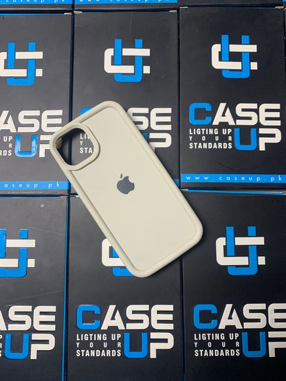 New Solid Simple Silicone Case With Apple Logo