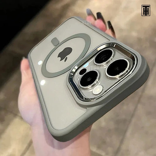 Natural Titanium Border Magsafe Acrylic Case