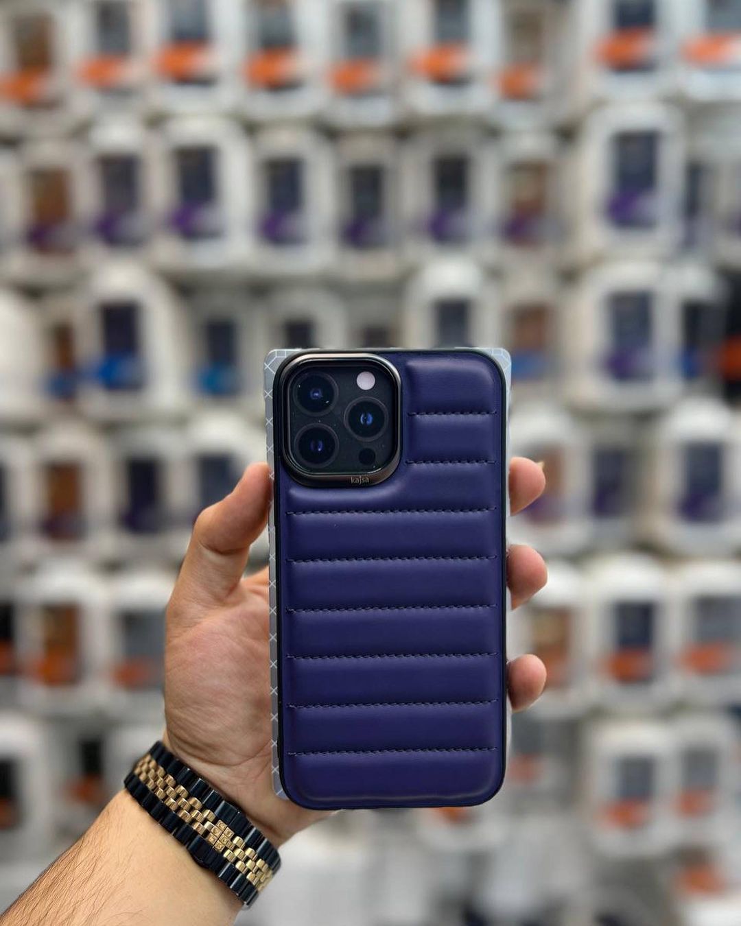 Kajsa Horizon Premium Puffer Back Case (iPhone 15 series)