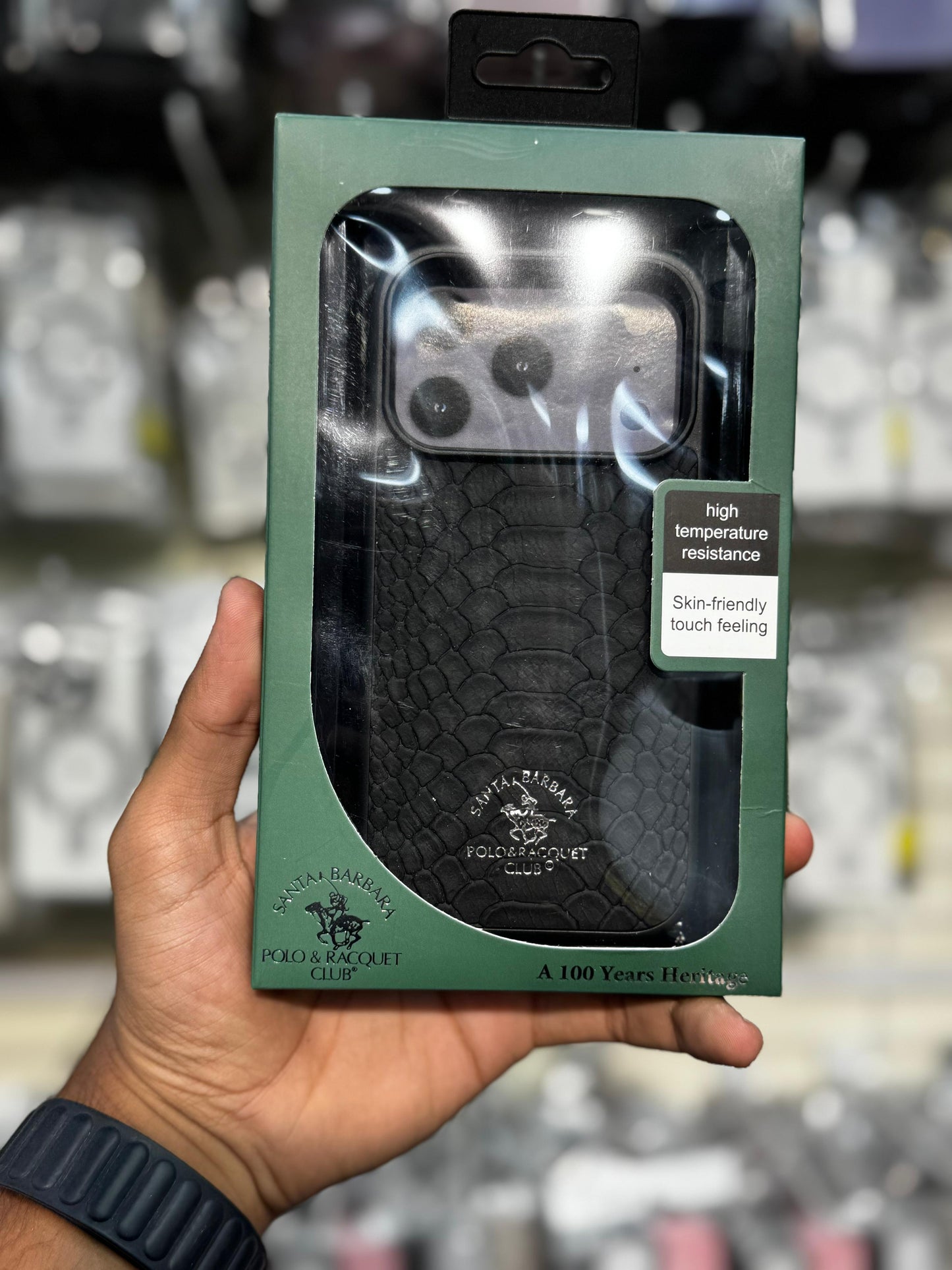 Polo Crocodile Leather Case With Box Packing Premium Quality🐊