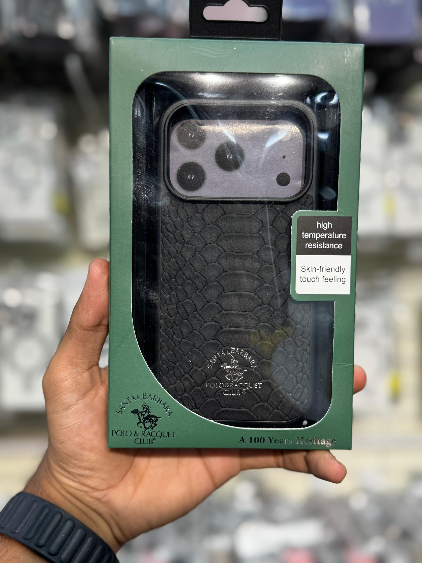 Polo Crocodile Leather Case With Box Packing Premium Quality🐊