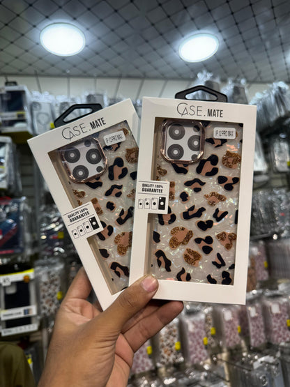 WildPearl Cheetah Case – Luxury Glossy Leopard Heart Back Cover Premium Quality